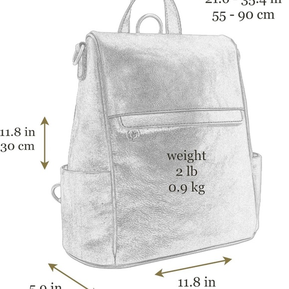 Leather Bag Time Resistance Backpack Purse - Picture 8 of 11